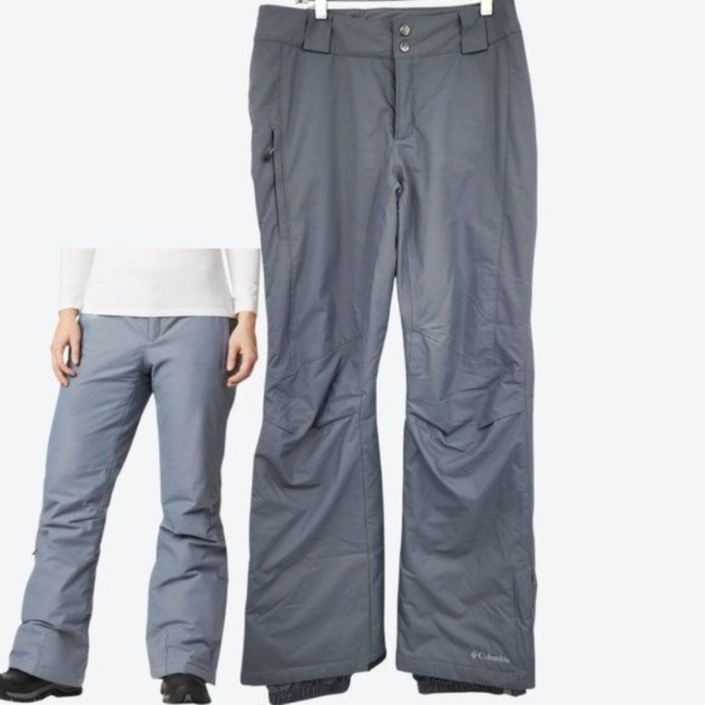COLUMBIA Ladies Gray Omni-Tech Ski Snowboard Pants Winter Snow Insulated Small